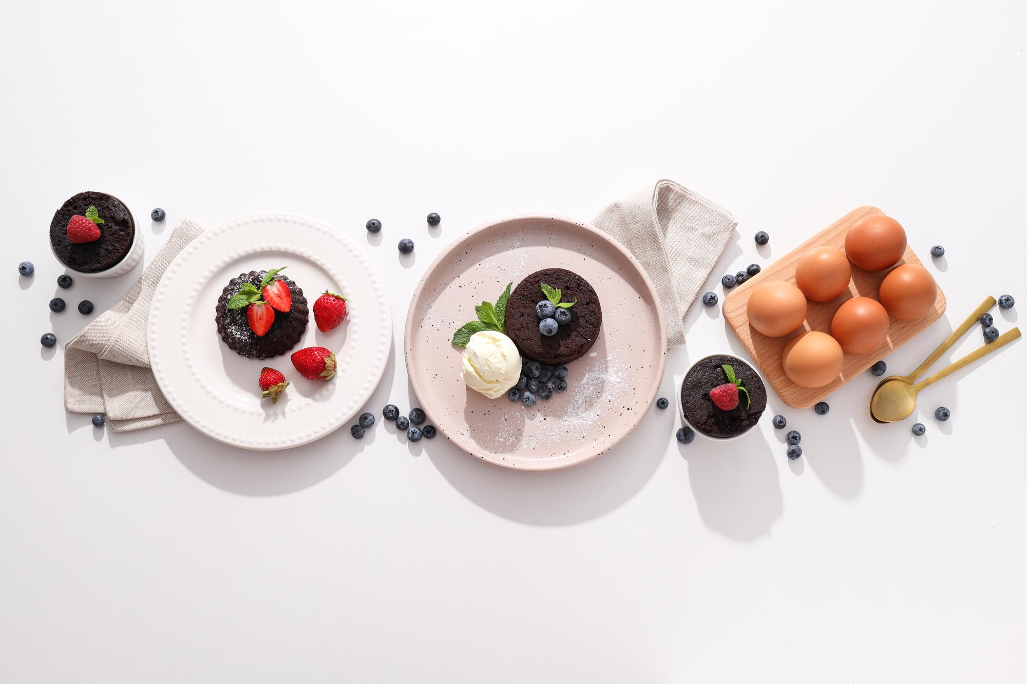 Assorted plated dishes representing course outcomes